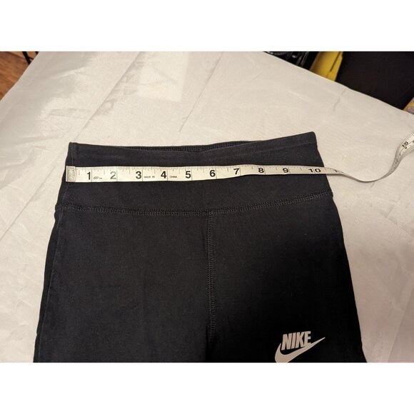 Nike Girls Black Leggings Size Medium Ankle - Picture 9 of 11